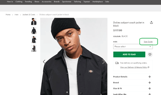 How Can I Determine the Product Sizes Available on ASOS?