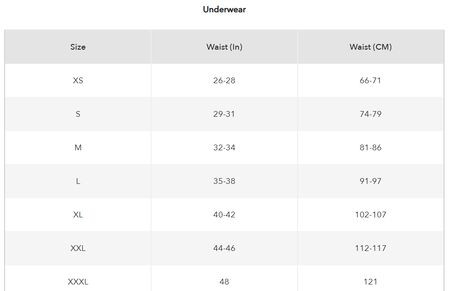 American Eagle men shorts and swim size guide