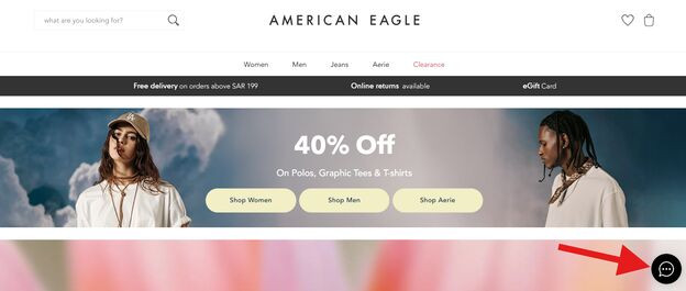 Contact American Eagle Customer Service via Live Chat