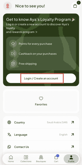 How to Create an Account on Aya App